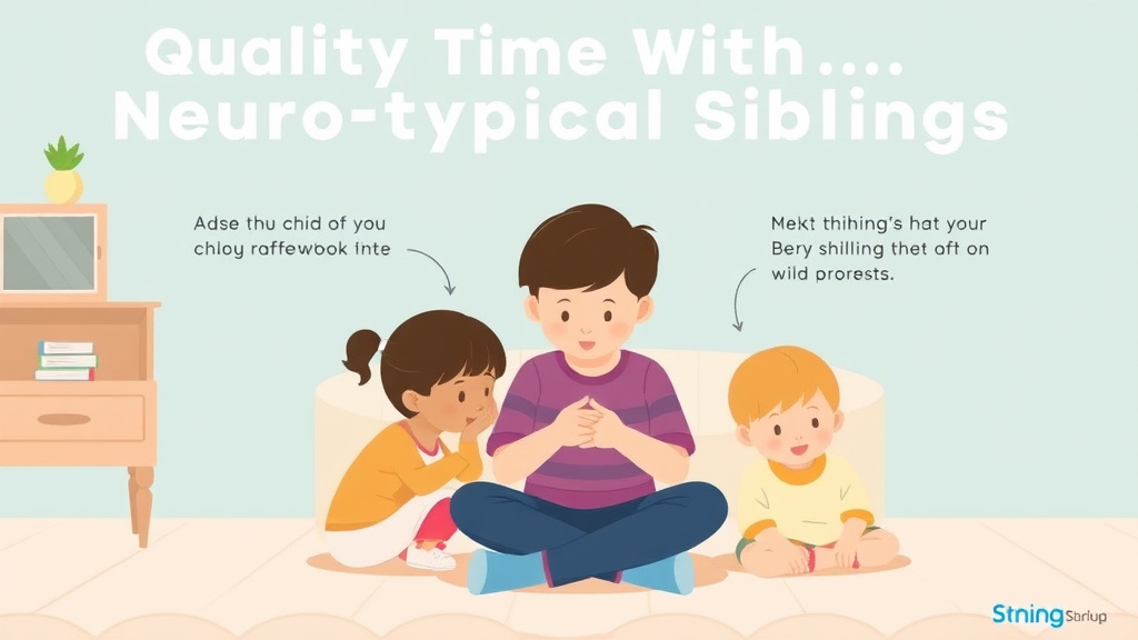 Practical checklist visual for quality Time With Neurotypical Siblings