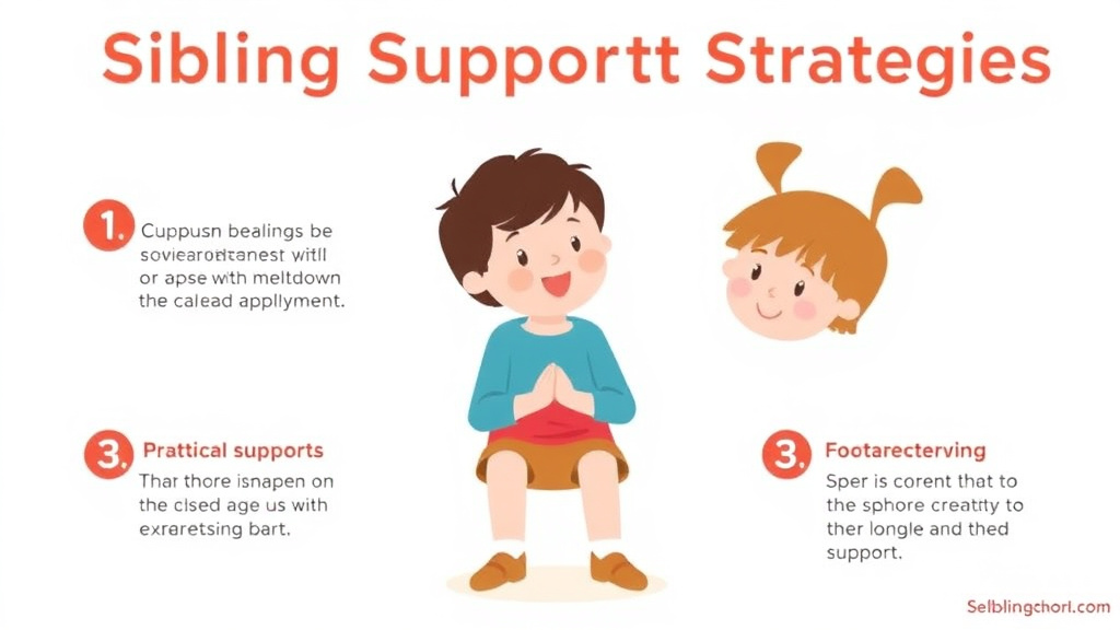 Process flow illustration for putting sibling Support Strategies into action