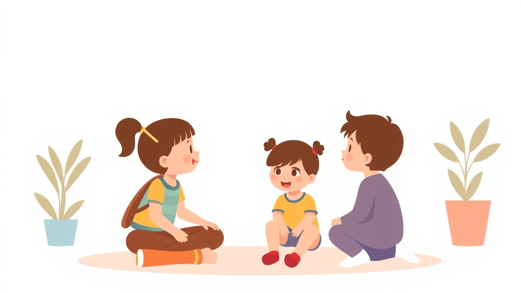 Illustration breaking down the fundamentals of sibshops And Sibling Programs