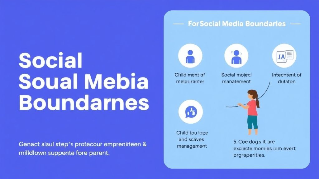 Process flow illustration for putting social Media Boundaries For Parents into action