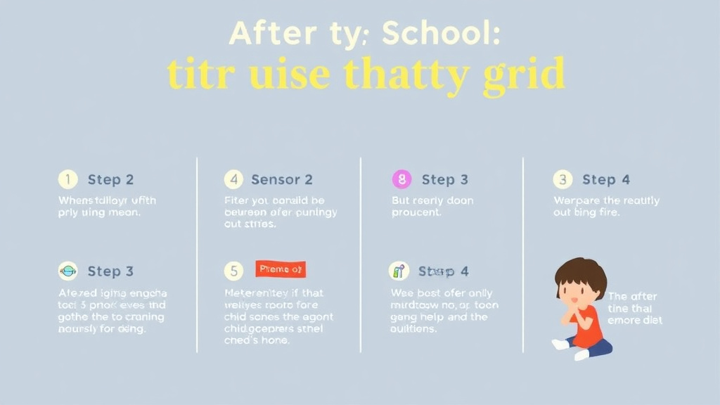 Step-by-step visual guide for implementing after School Sensory Diet Activities