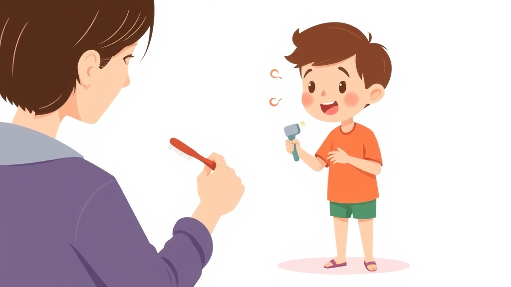 Educational graphic covering the essentials of brushing Protocol Wilbarger