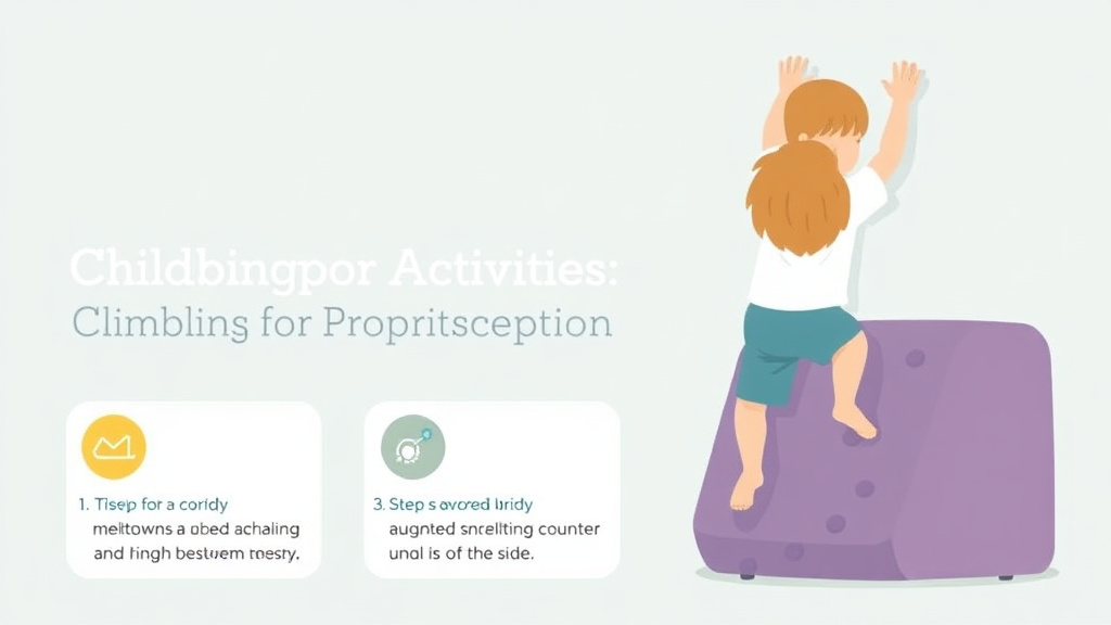 Process flow illustration for putting climbing Activities For Proprioception into action