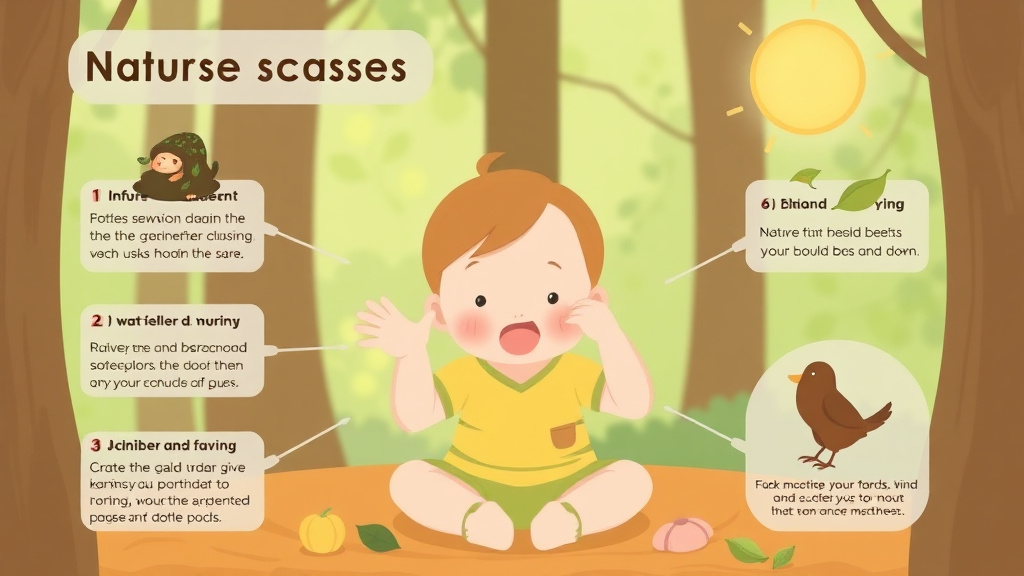 Action-oriented illustration showing how to apply nature Based Sensory Activities