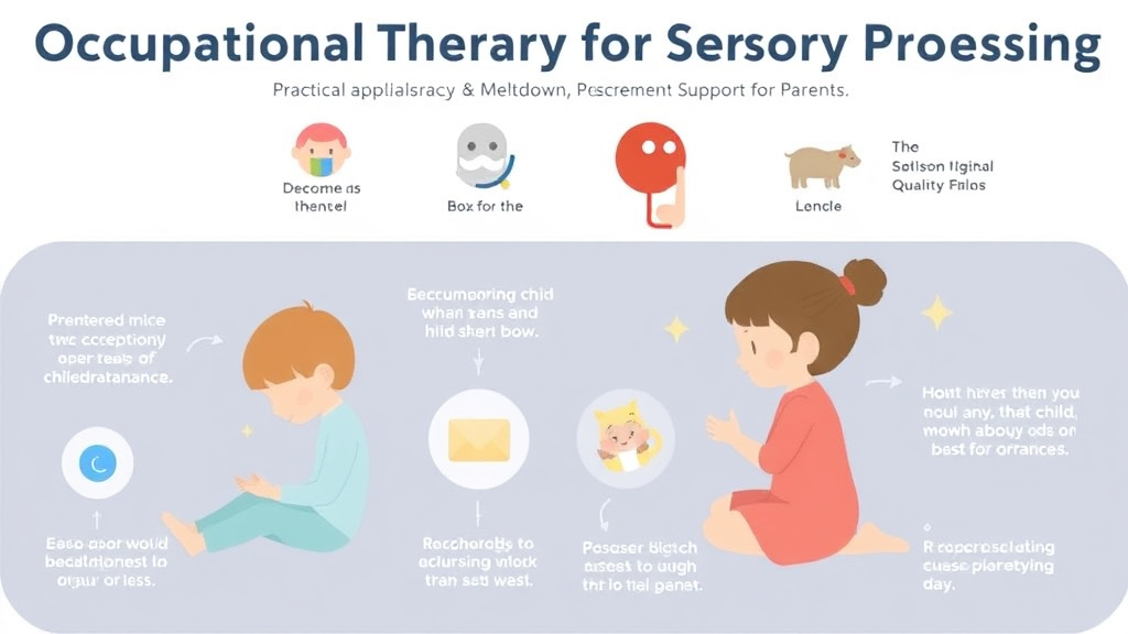 Process flow illustration for putting occupational Therapy For Sensory Processing into action