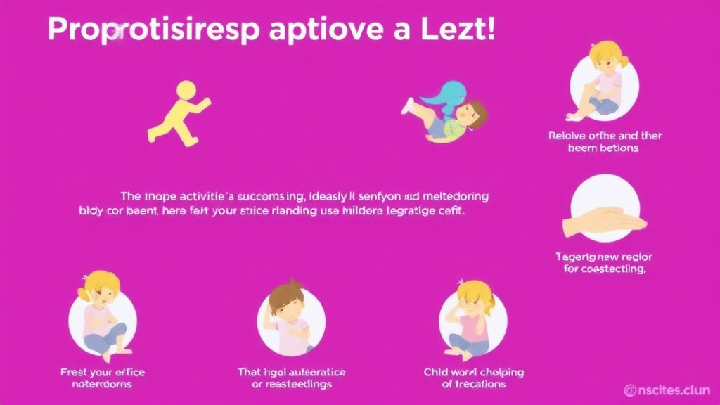 Action-oriented illustration showing how to apply proprioceptive Activities For Children