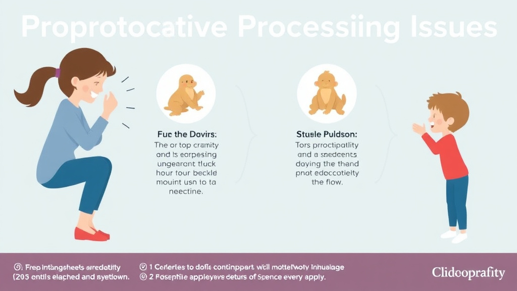 Action-oriented illustration showing how to apply proprioceptive Processing Issues
