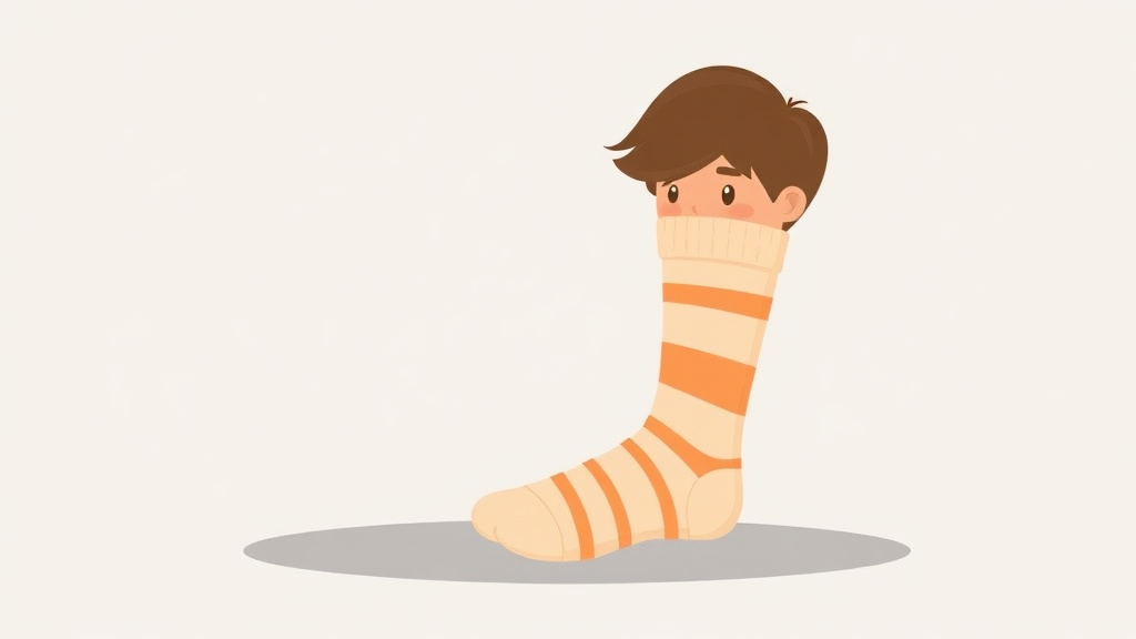 Clear illustration of seamless Socks For Sensory Children with supporting details