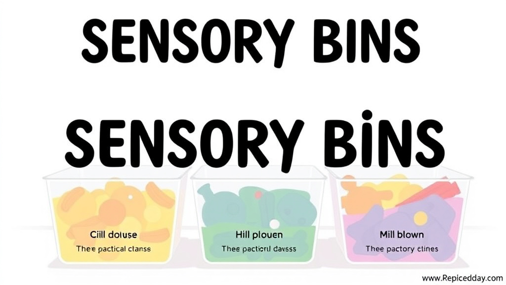 Real-world application diagram for sensory Bins For Regulation