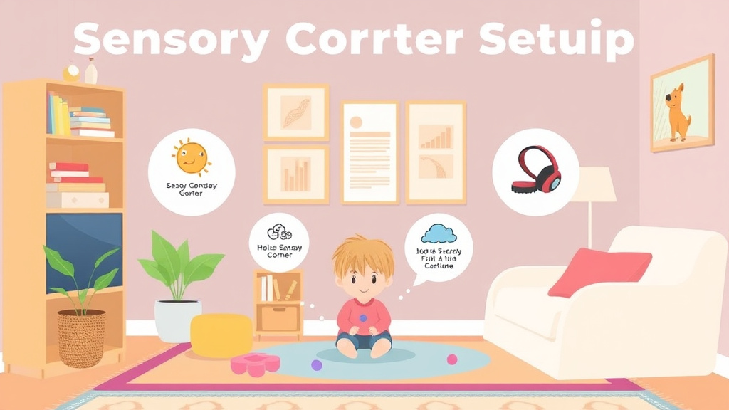 Hands-on guide visualization for sensory Corner Setup At Home