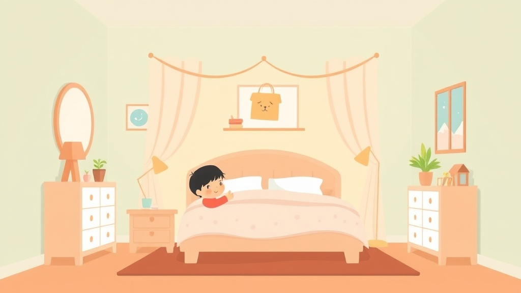 An informative visual explaining sensory Friendly Bedroom Design for beginners and professionals