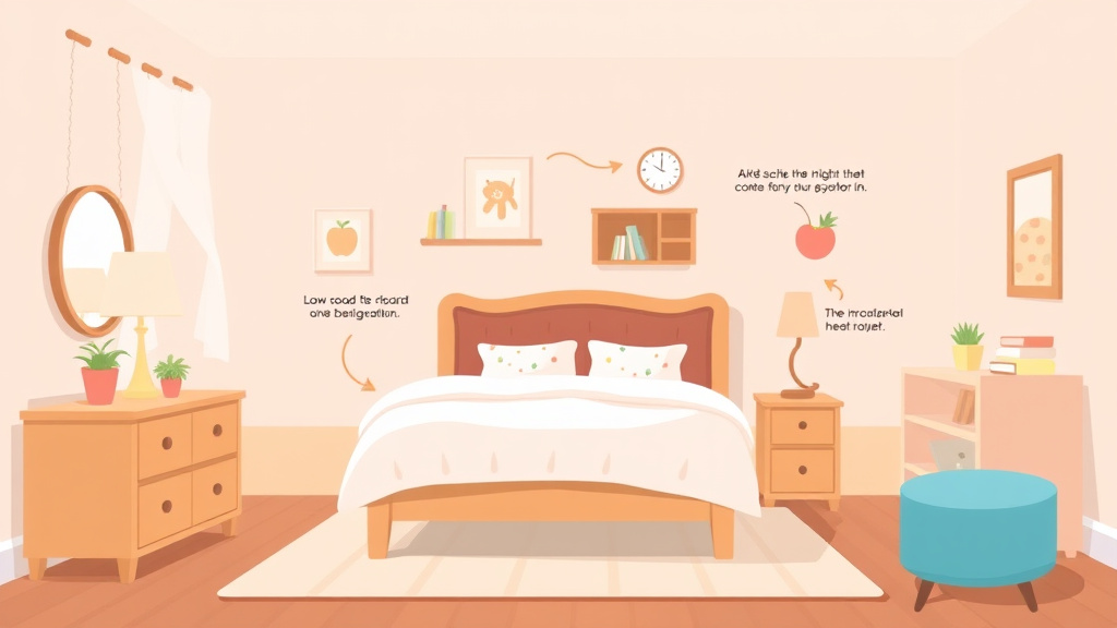 Process flow illustration for putting sensory Friendly Bedroom Design into action