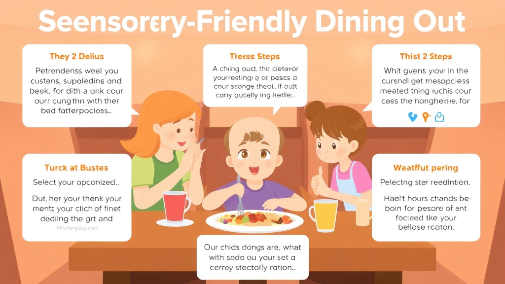 Practical checklist visual for sensory Friendly Dining Out