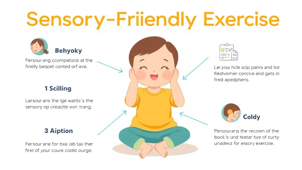 Step-by-step visual guide for implementing sensory Friendly Exercise For Children