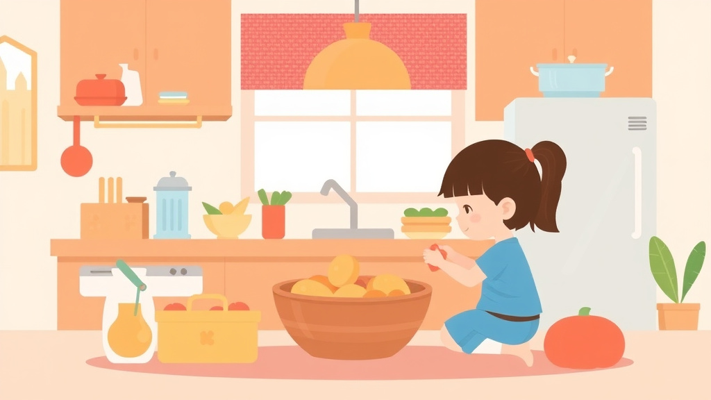 Illustration breaking down the fundamentals of sensory Friendly Kitchen Strategies