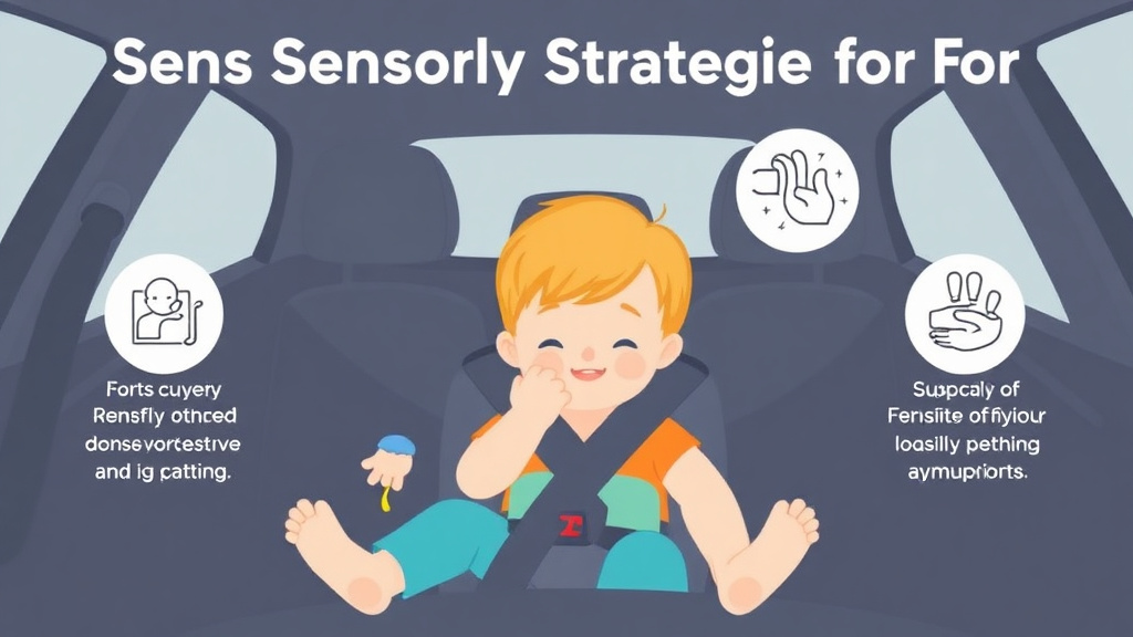 Action-oriented illustration showing how to apply sensory Strategies For Car Rides