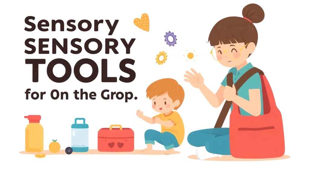 Visual overview of sensory Tools For On The Go with key concepts highlighted
