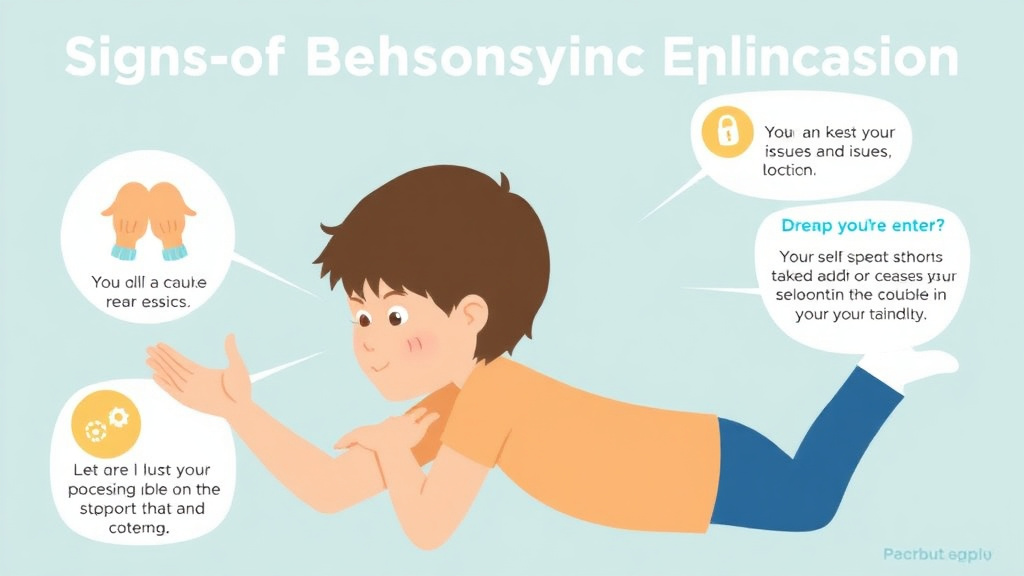 Process flow illustration for putting signs Of Sensory Processing Issues into action