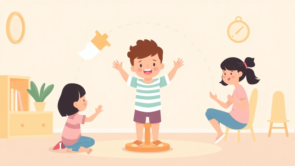 Visual overview of spinning Activities Safety Guide with key concepts highlighted