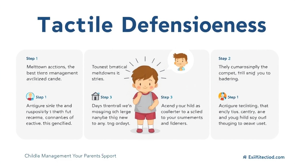 Process flow illustration for putting tactile Defensiveness In Children into action
