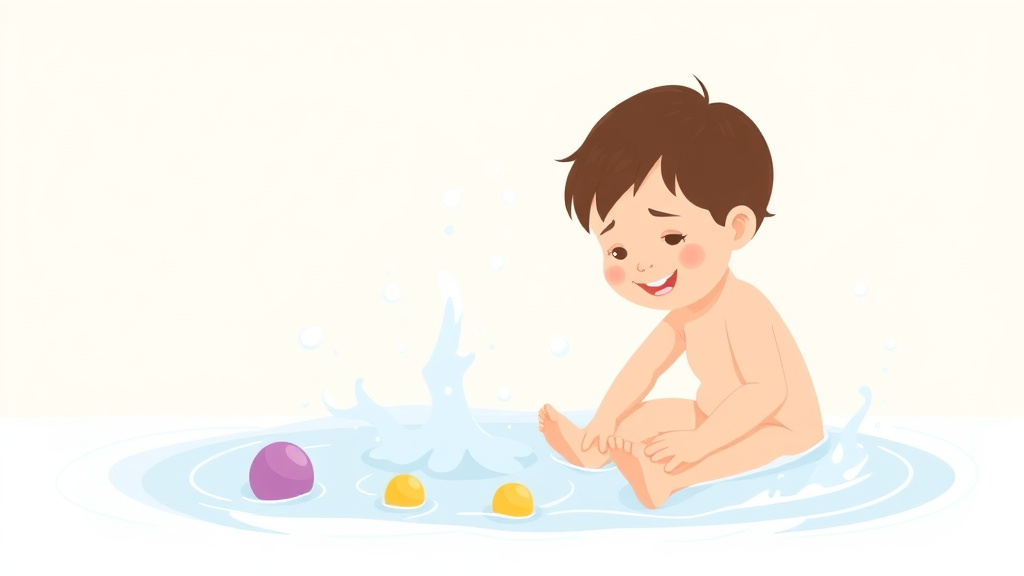 Illustration breaking down the fundamentals of water Play For Sensory Processing