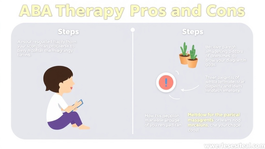 Real-world application diagram for aba Therapy Pros And Cons