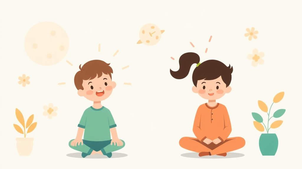 Illustration breaking down the fundamentals of biofeedback For Children