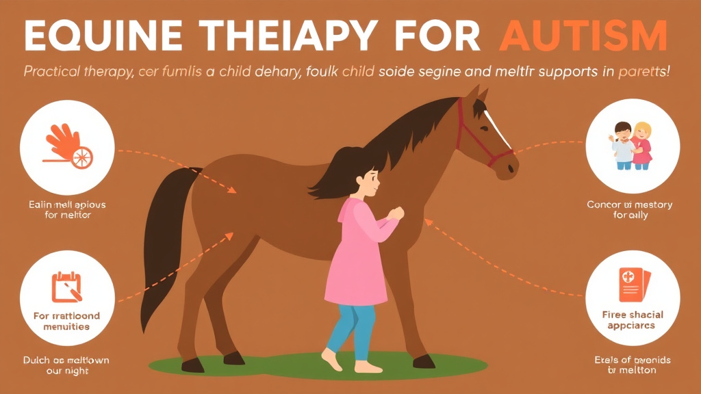 Process flow illustration for putting equine Therapy For Autism into action