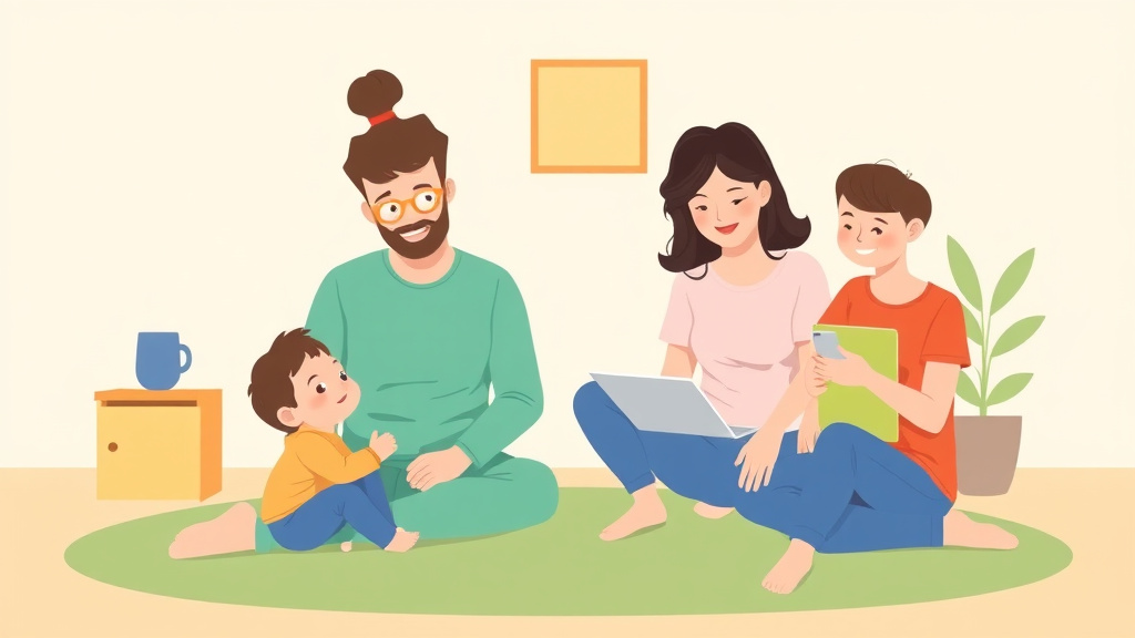 A professional illustration depicting floortime Vs Aba Therapy