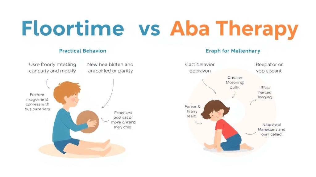 Real-world application diagram for floortime Vs Aba Therapy