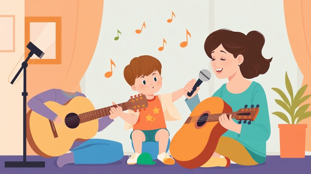 Illustration breaking down the fundamentals of music Therapy For Autism Explained
