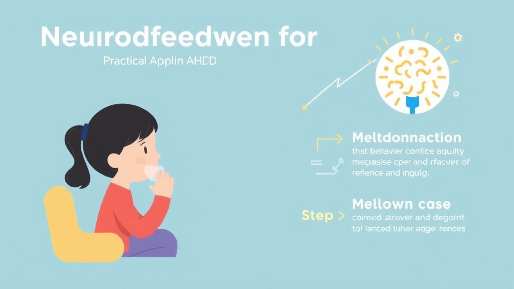 Action-oriented illustration showing how to apply neurofeedback For Adhd
