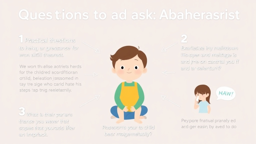 Process flow illustration for putting questions To Ask Aba Therapist into action