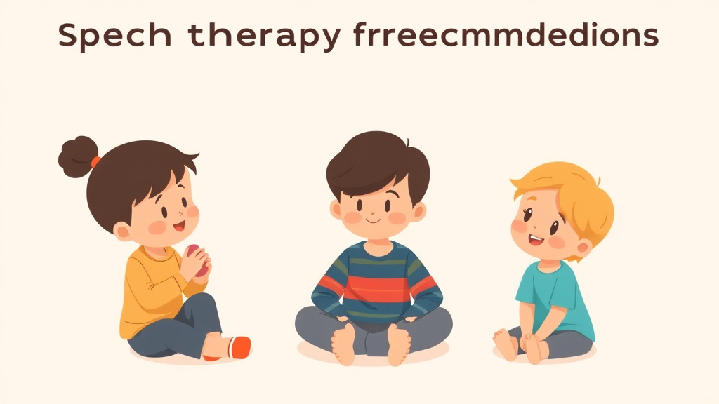 Educational graphic covering the essentials of speech Therapy Frequency Recommendations