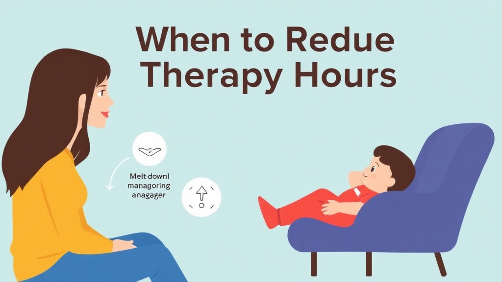 Hands-on guide visualization for when To Reduce Therapy Hours